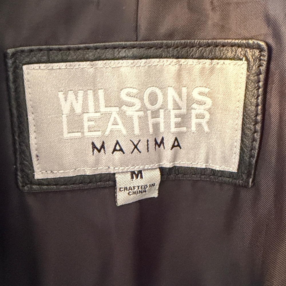 Wilsons Leather Women's Black Zip-Front Leather Jacket - Picture 2 of 7